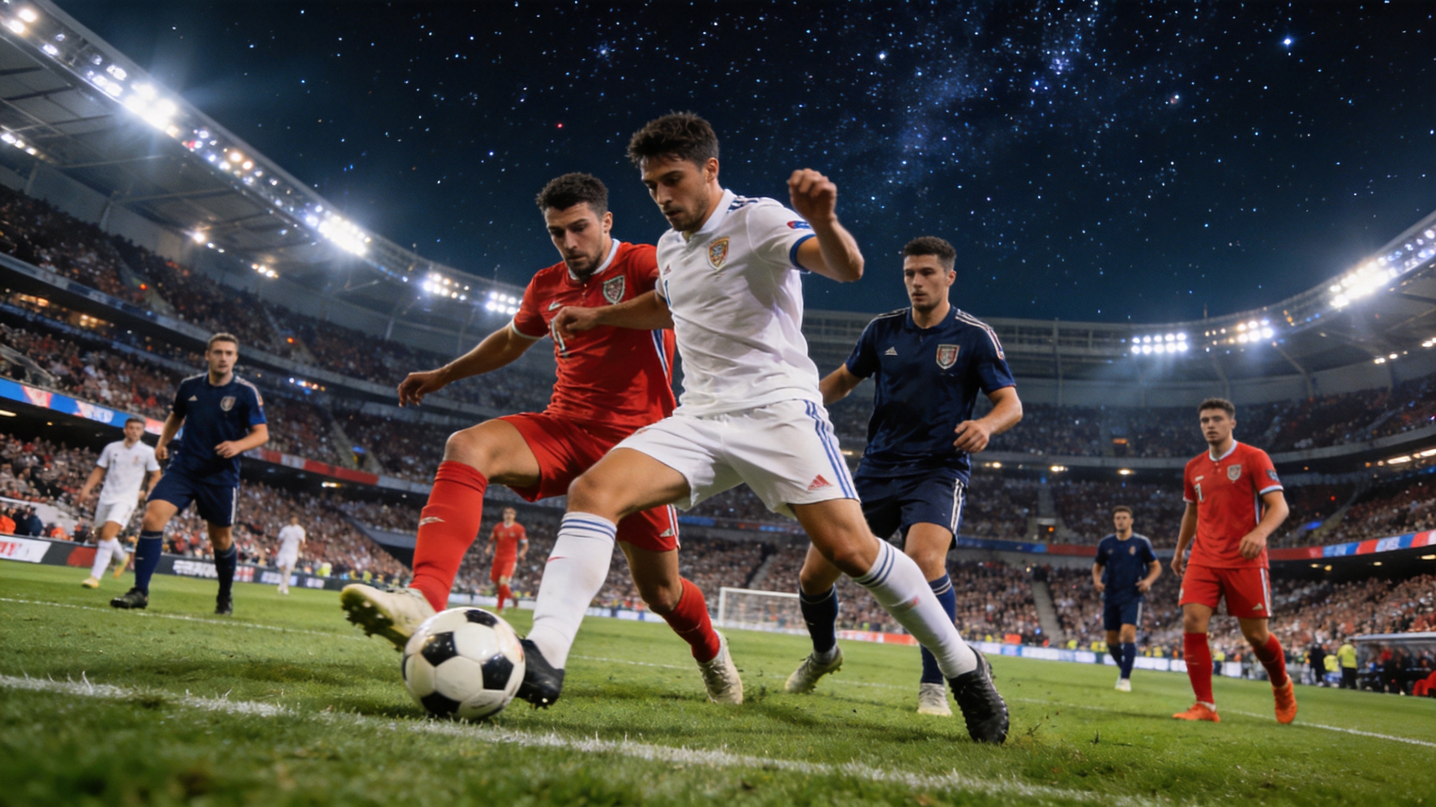 星空体育赛事现场 足球场激烈比赛 高清直播画面